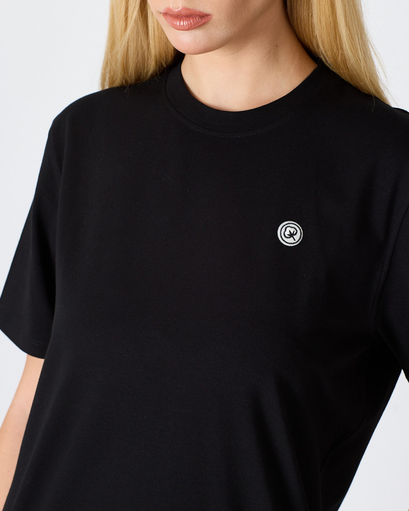 Unisex T-shirt with embroidered logo patch | “I AM A PATCH” Collection