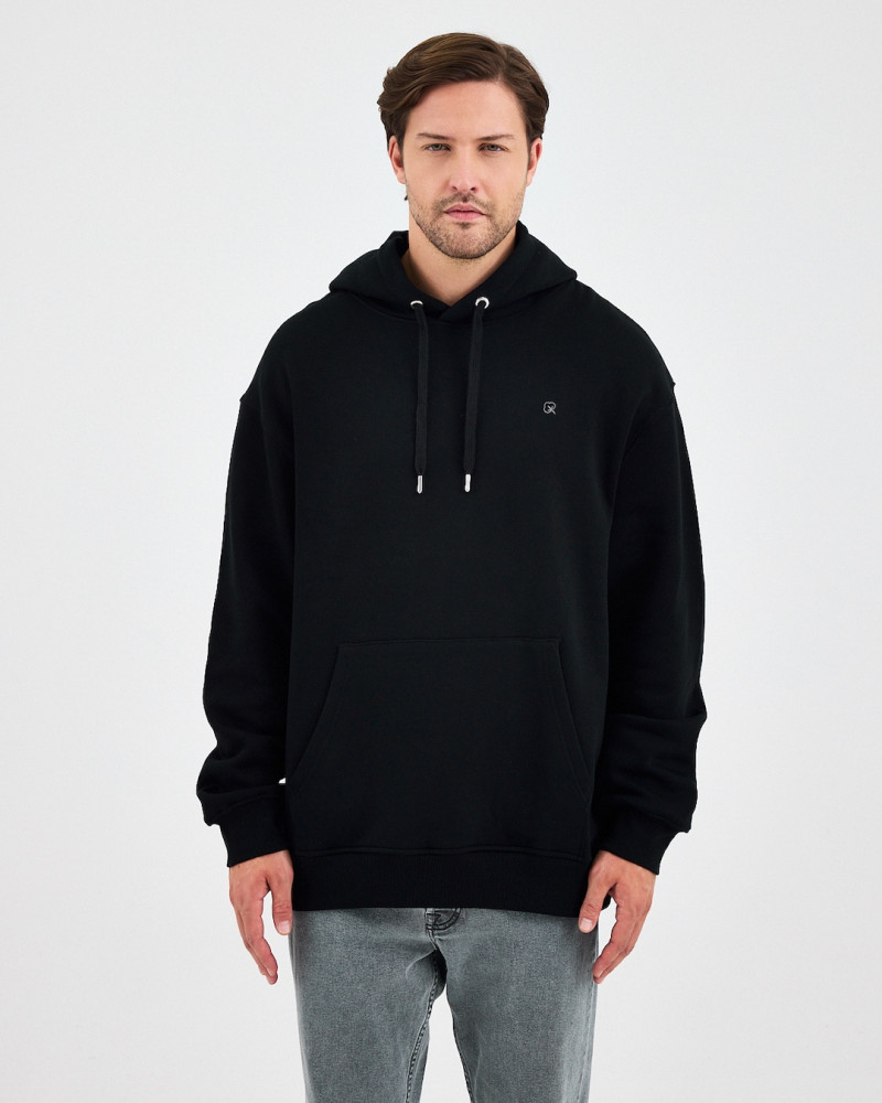 Oversized sweatshirt with matching embroidered logo | "I Wasn't Here" Collection