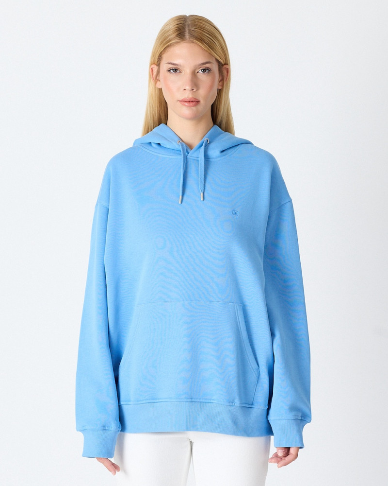 Oversized sweatshirt with matching embroidered logo | "I Wasn't Here" Collection