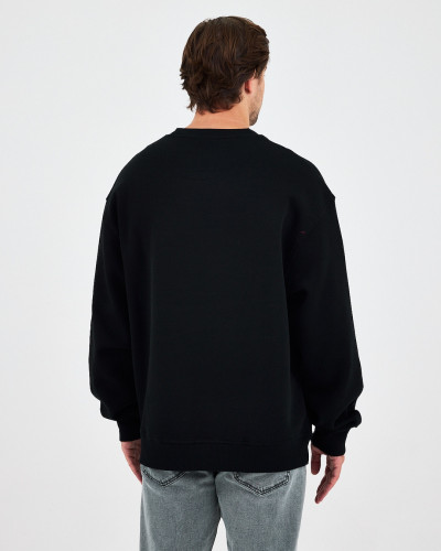 Regular-fit sweatshirt with matching embroidered logo | "I Wasn't Here" Collection