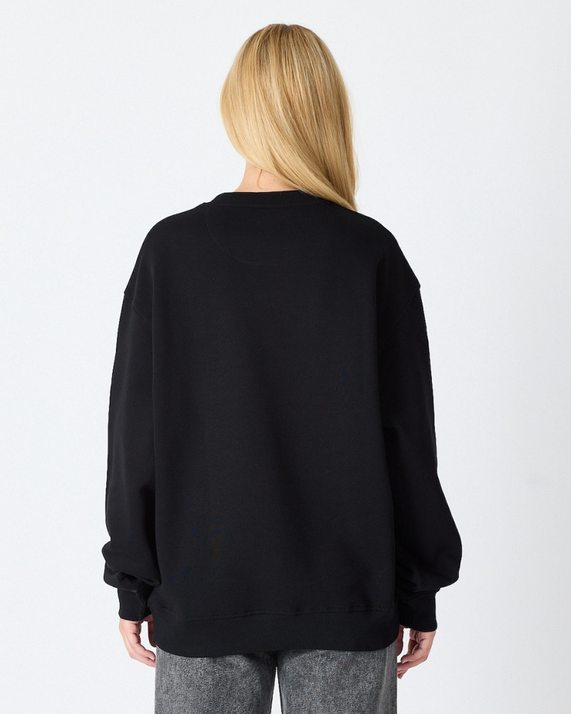 Regular-fit sweatshirt with matching embroidered logo | "I Wasn't Here" Collection