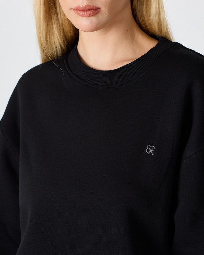 Regular-fit sweatshirt with matching embroidered logo | "I Wasn't Here" Collection
