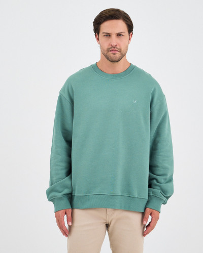 Regular-fit sweatshirt with matching embroidered logo | "I Wasn't Here" Collection