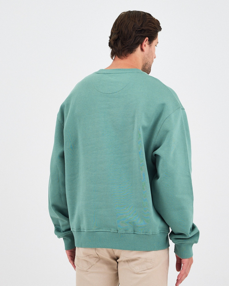 Regular-fit sweatshirt with matching embroidered logo | "I Wasn't Here" Collection