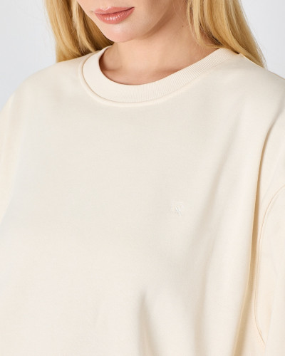 Regular-fit sweatshirt with matching embroidered logo | "I Wasn't Here" Collection