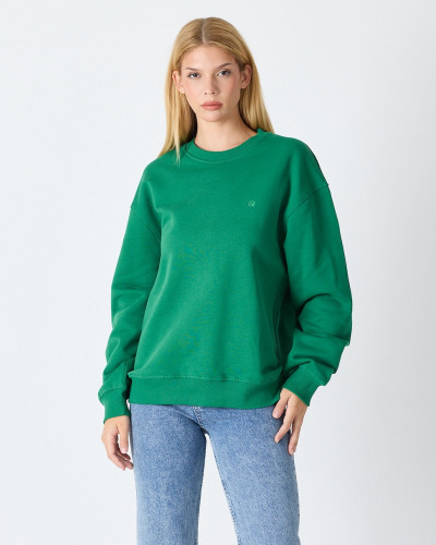 Regular-fit sweatshirt with matching embroidered logo | "I Wasn't Here" Collection