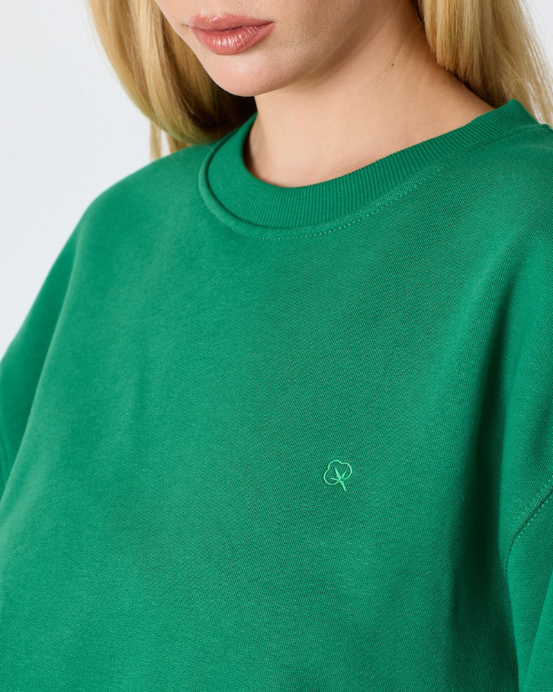 Regular-fit sweatshirt with matching embroidered logo | "I Wasn't Here" Collection
