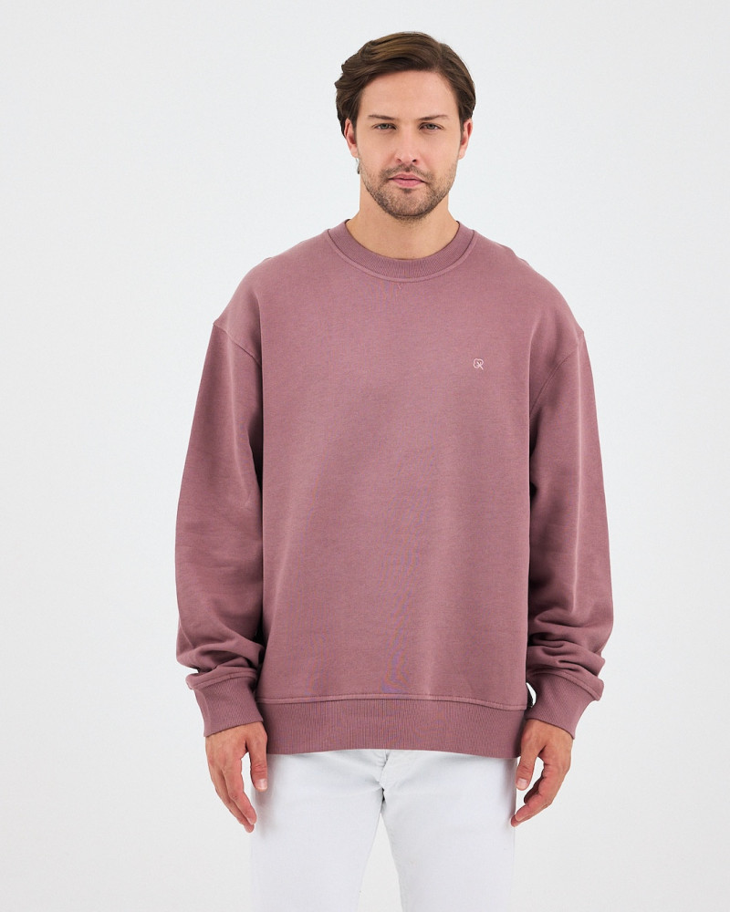Regular-fit sweatshirt with matching embroidered logo | "I Wasn't Here" Collection