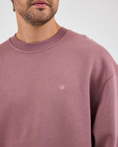 Regular-fit sweatshirt with matching embroidered logo | "I Wasn't Here" Collection