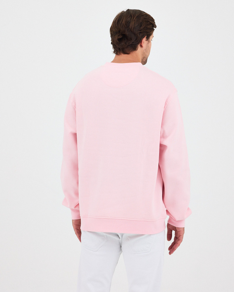 Regular-fit sweatshirt with matching embroidered logo | "I Wasn't Here" Collection