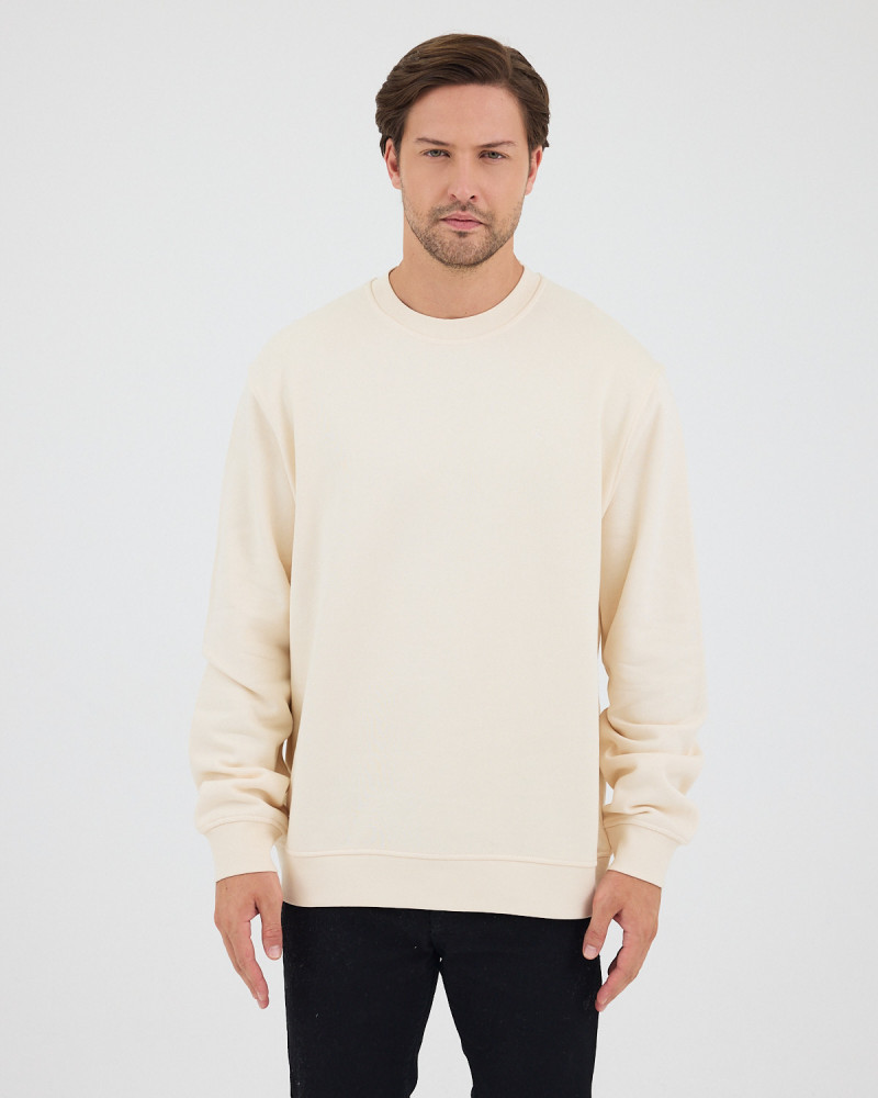 Regular-fit sweatshirt with matching embroidered logo | "I Wasn't Here" Collection