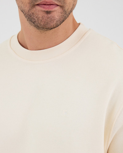 Regular-fit sweatshirt with matching embroidered logo | "I Wasn't Here" Collection