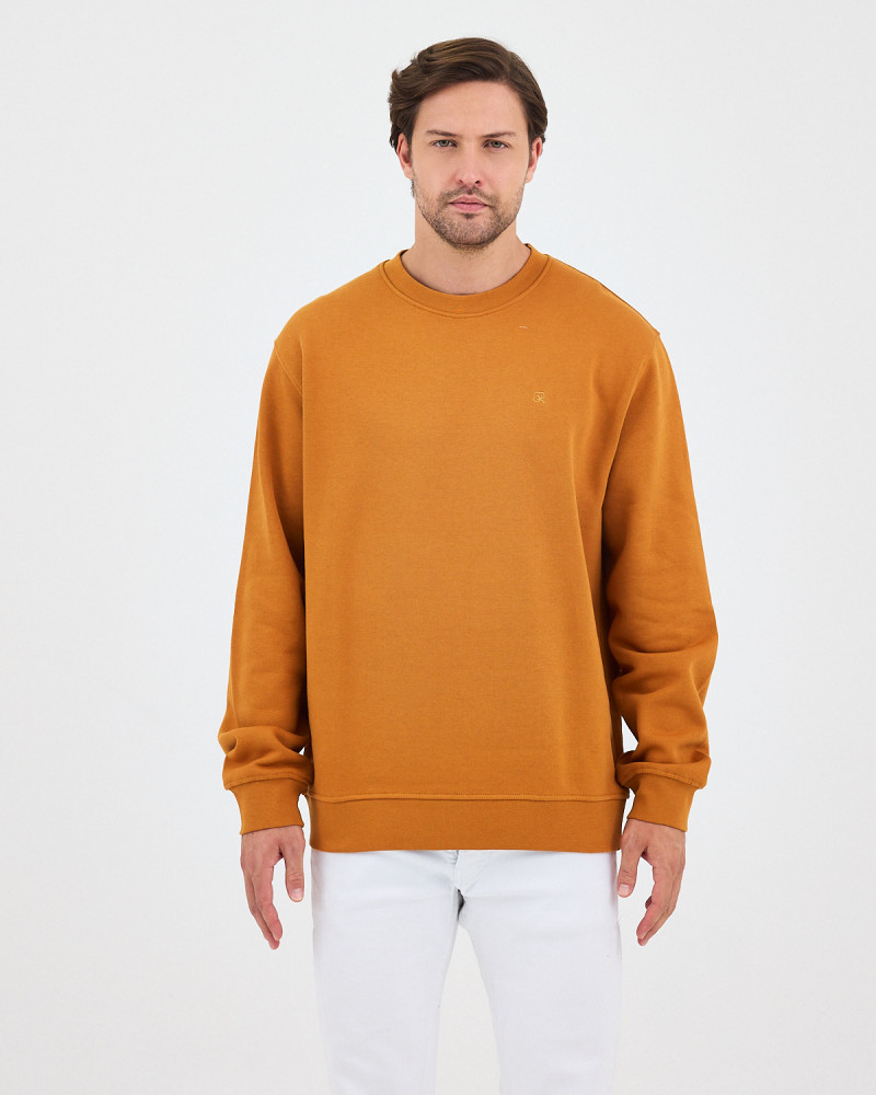 Regular-fit sweatshirt with matching embroidered logo | "I Wasn't Here" Collection