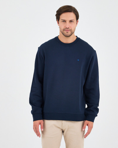 Regular-fit sweatshirt with matching embroidered logo | "I Wasn't Here" Collection