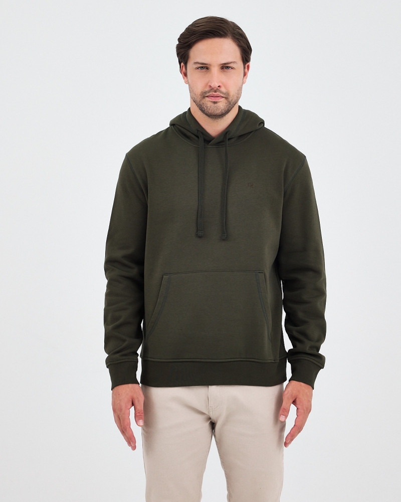 Regular-fit sweatshirt with matching embroidered logo | "I Wasn't Here" Collection