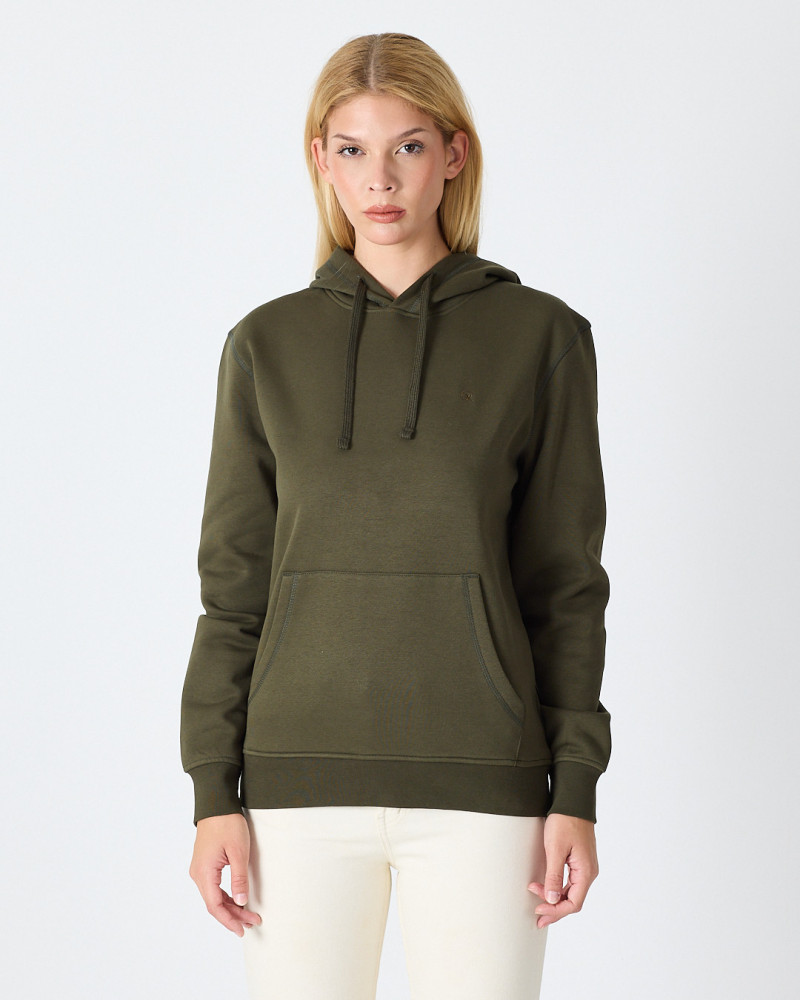 Regular-fit sweatshirt with matching embroidered logo | "I Wasn't Here" Collection