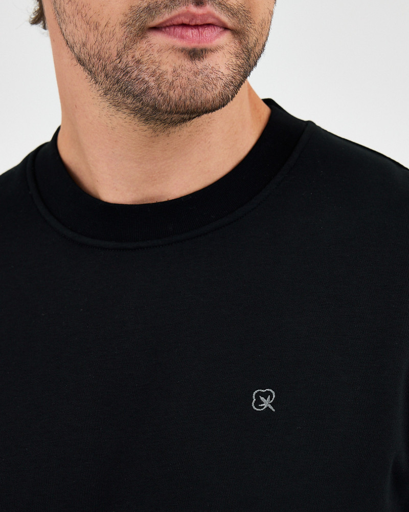 Sudadera Regular con logo bordado al tono | Colección " I Wasn't here"