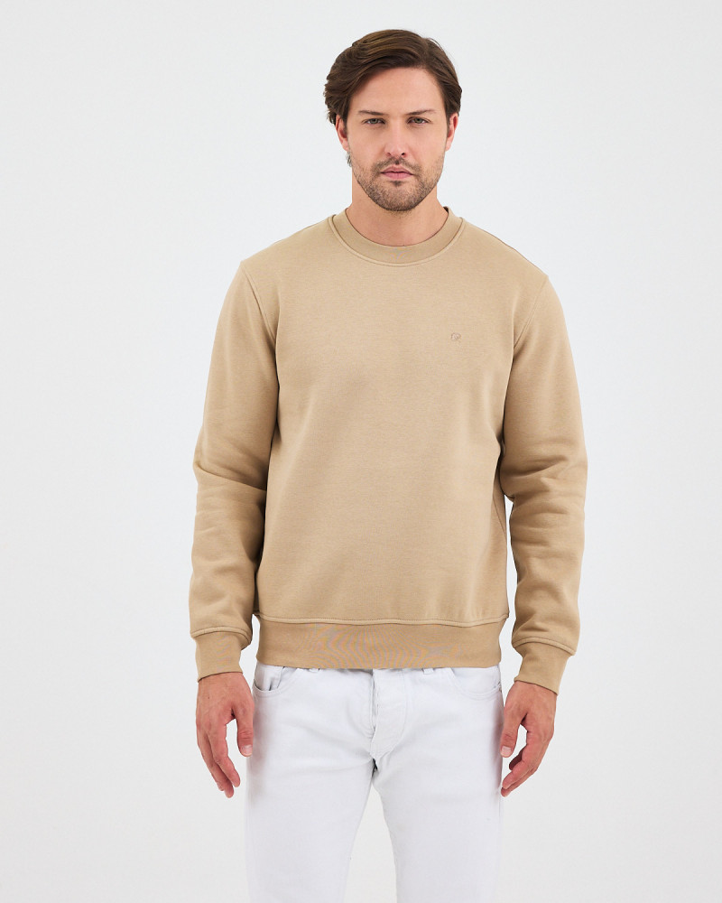 Regular-fit sweatshirt with matching embroidered logo | "I Wasn't Here" Collection