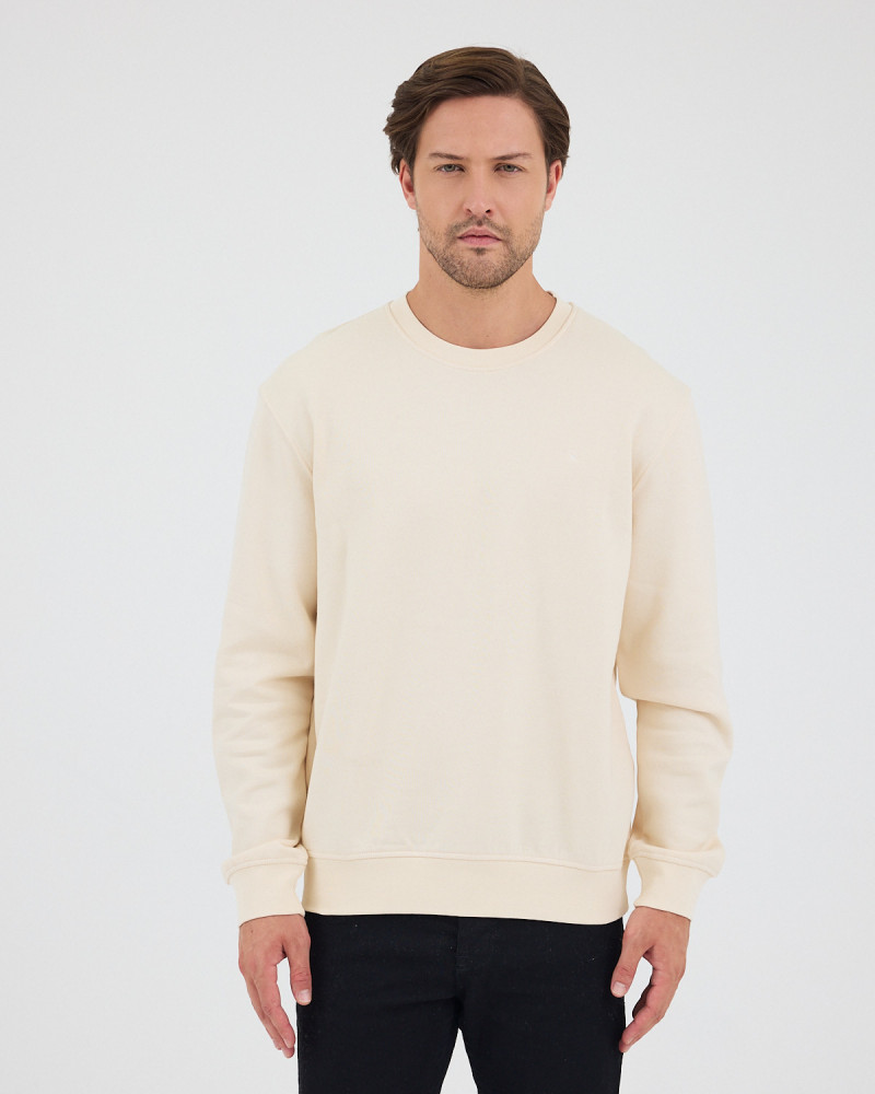 Regular-fit sweatshirt with matching embroidered logo | "I Wasn't Here" Collection