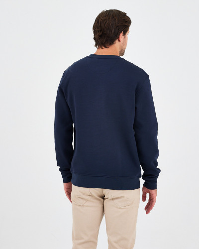 Regular-fit sweatshirt with matching embroidered logo | "I Wasn't Here" Collection