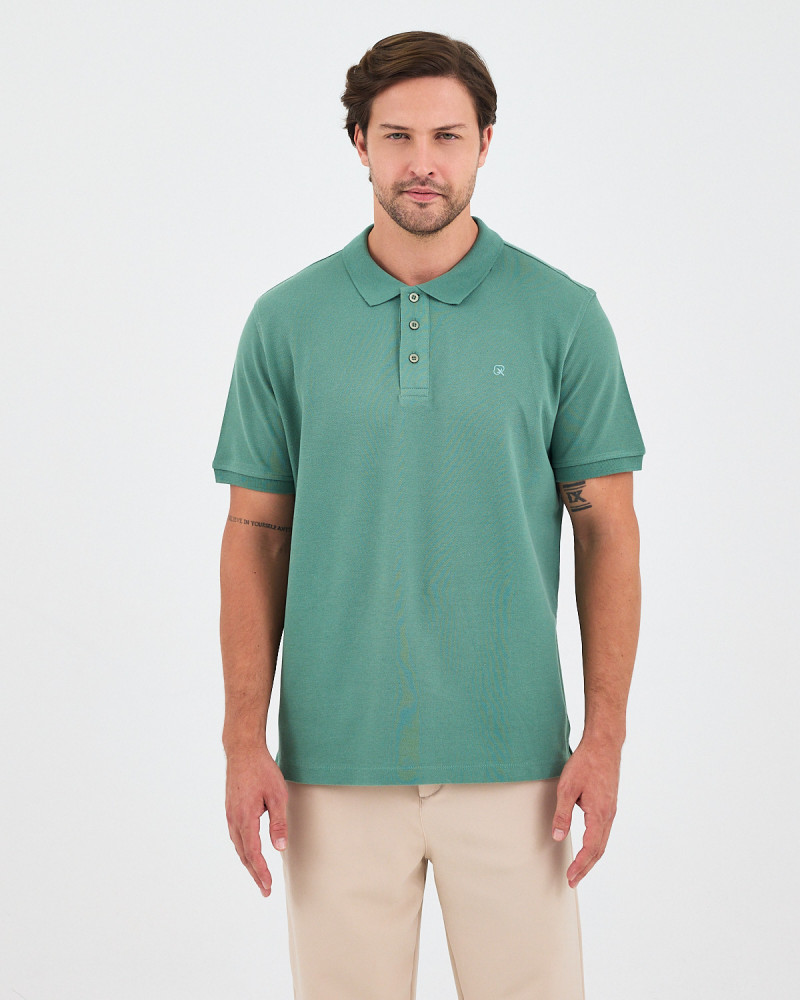 Unisex polo shirt with matching embroidered logo | "I Wasn't Here" Collection