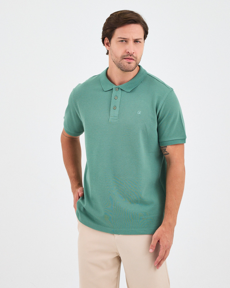 Unisex polo shirt with matching embroidered logo | "I Wasn't Here" Collection