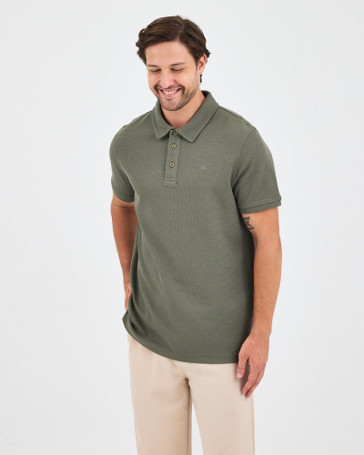 Unisex polo shirt with matching embroidered logo | "I Wasn't Here" Collection