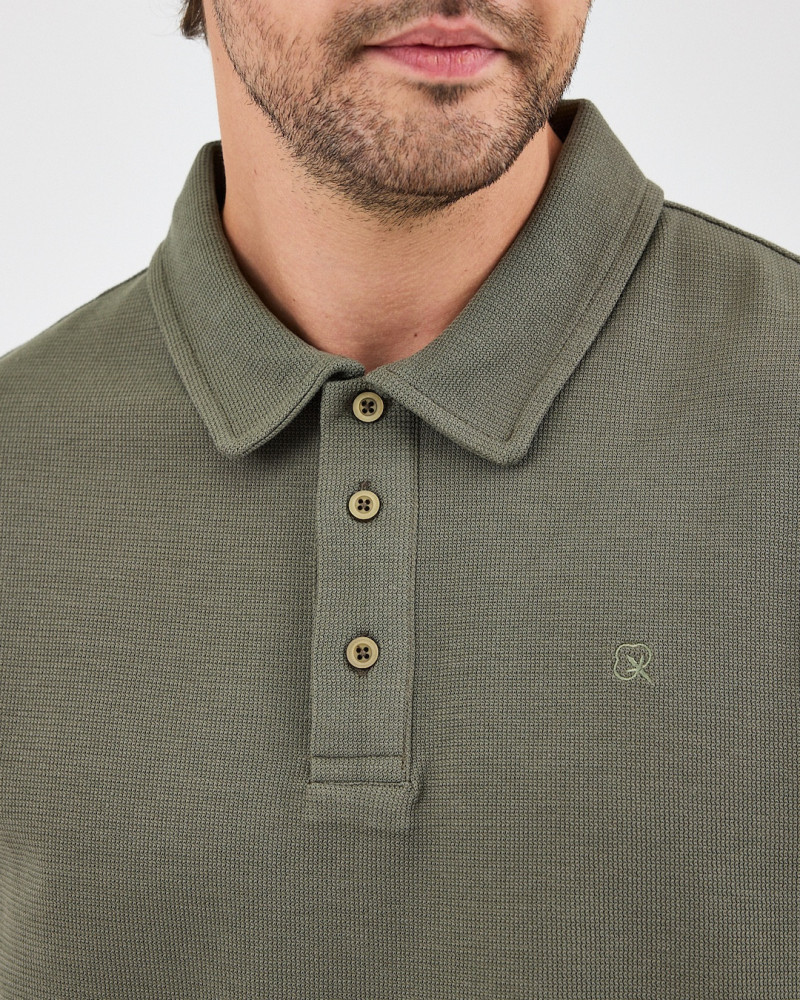 Unisex polo shirt with matching embroidered logo | "I Wasn't Here" Collection
