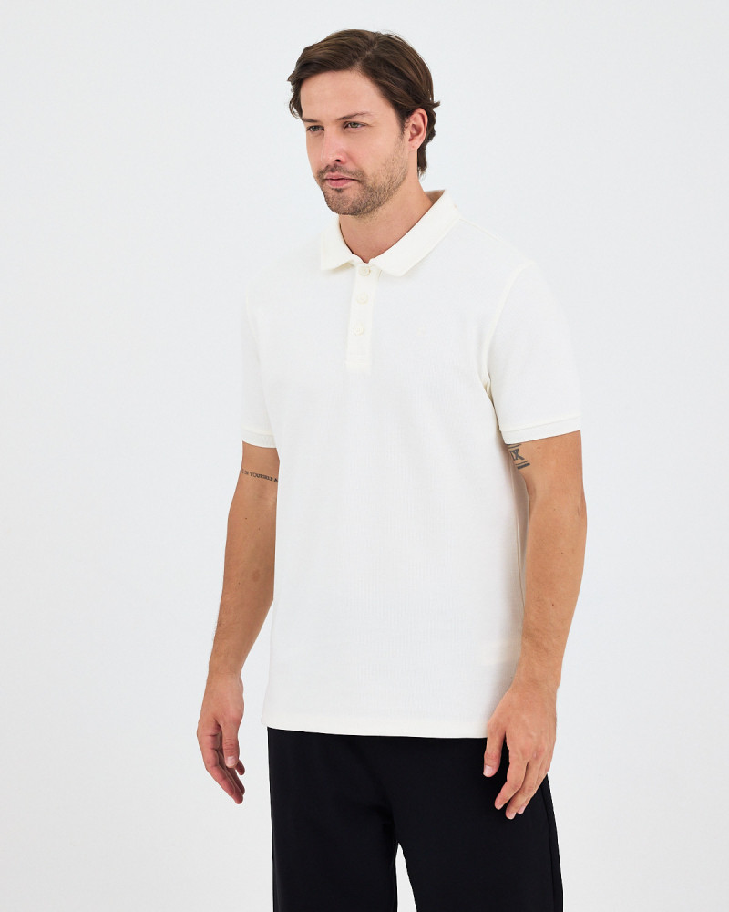 Polo Unisex en estructura con logo bordado | Colección I wans't here