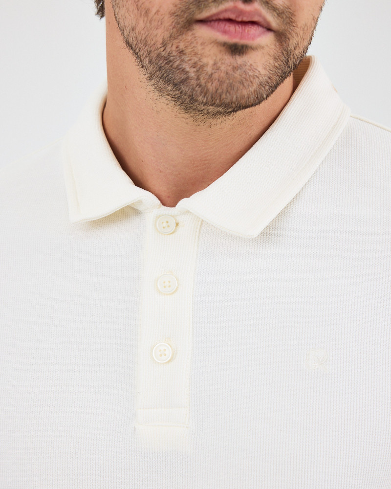 Polo Unisex en estructura con logo bordado | Colección I wans't here