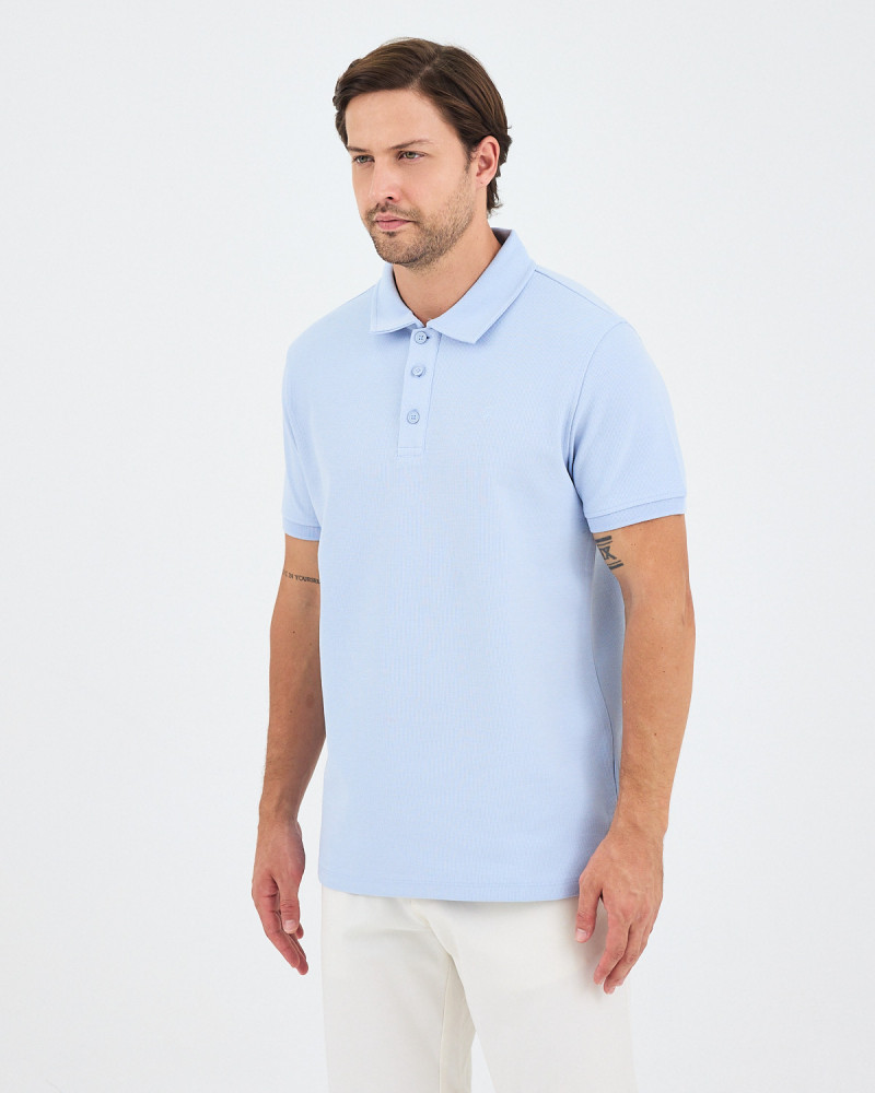 Polo Unisex en estructura con logo bordado | Colección I wans't here