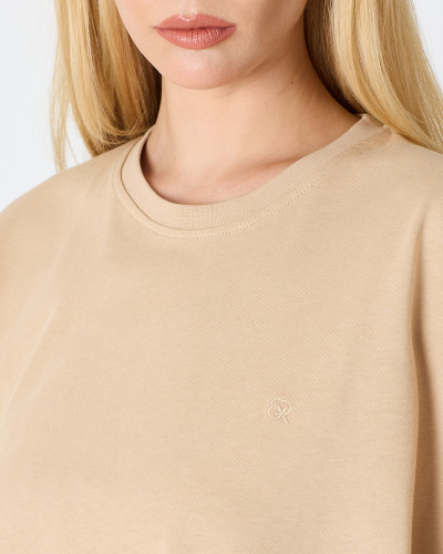 Unisex T-shirt with tone-on-tone embroidered logo | “I Wasn't Here” Collection