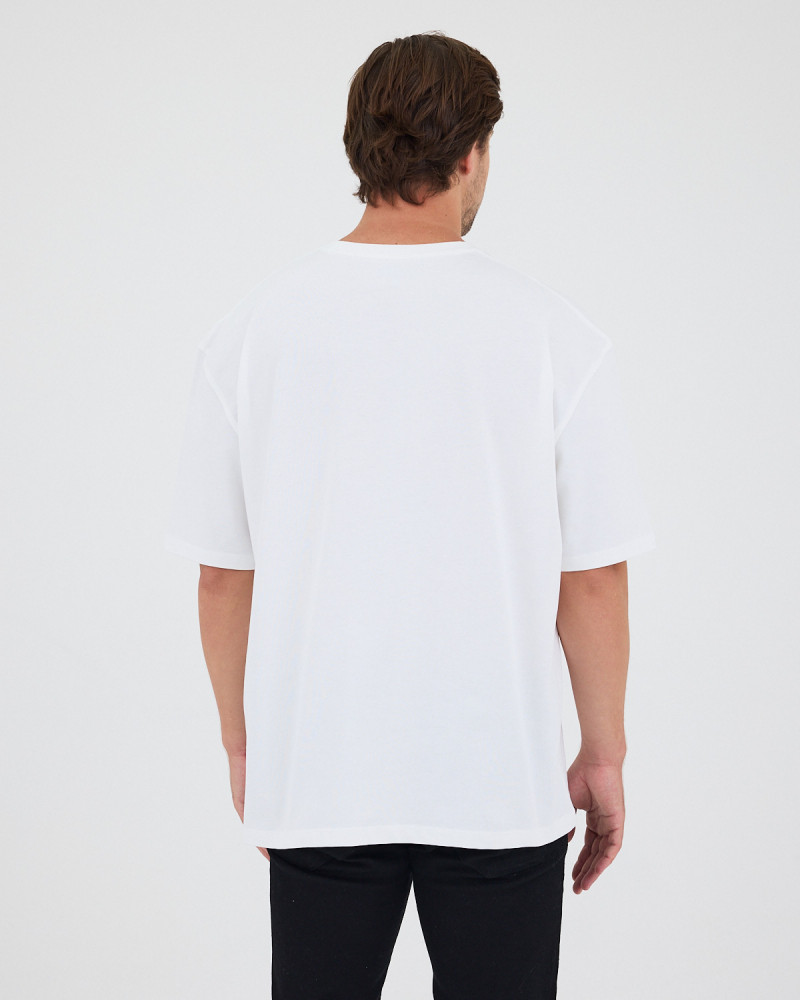 Unisex T-shirt with tone-on-tone embroidered logo | “I Wasn't Here” Collection