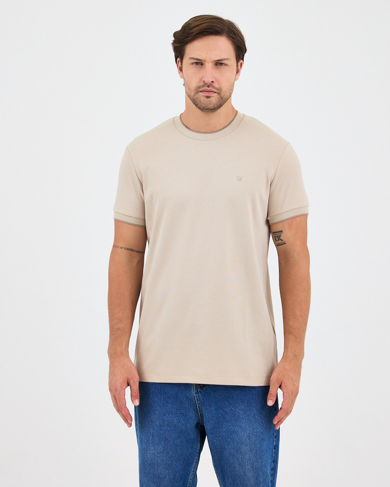 Unisex T-shirt with tone-on-tone embroidered logo | “I Wasn't Here” Collection