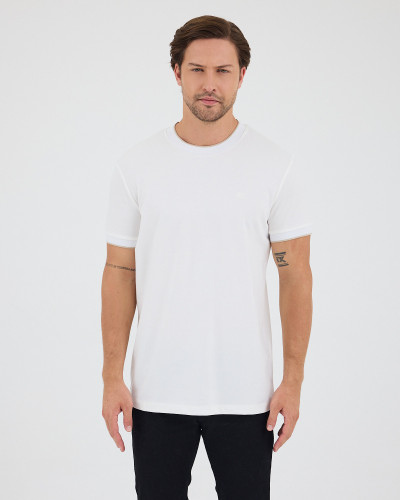 Unisex T-shirt with tone-on-tone embroidered logo | “I Wasn't Here” Collection