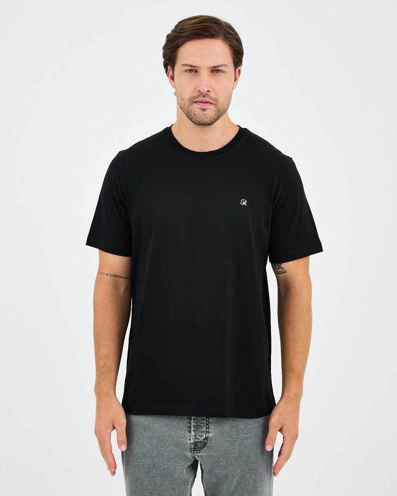 Unisex T-shirt with tone-on-tone embroidered logo | “I Wasn't Here” Collection