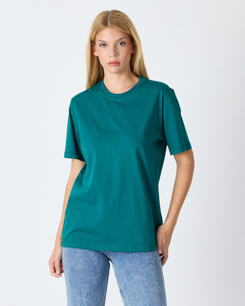 Unisex T-shirt with tone-on-tone embroidered logo | “I Wasn't Here” Collection