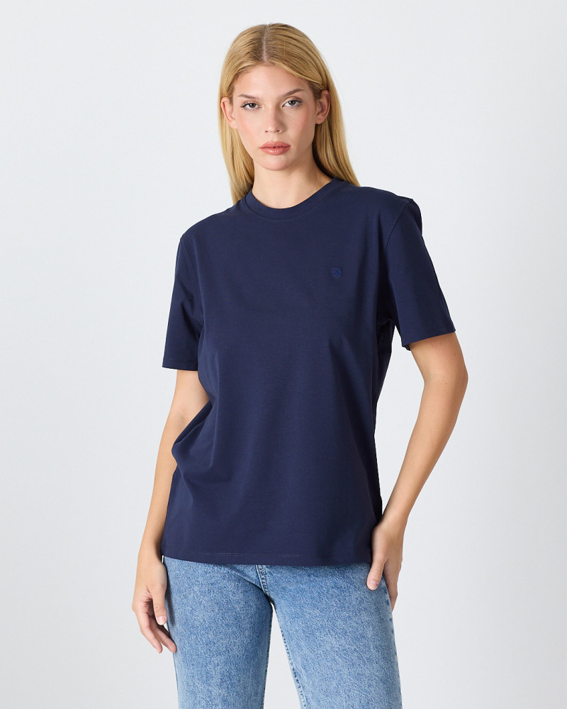 Unisex T-shirt with tone-on-tone embroidered logo | “I Wasn't Here” Collection