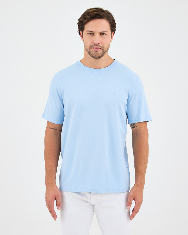 Unisex T-shirt with tone-on-tone embroidered logo | “I Wasn't Here” Collection