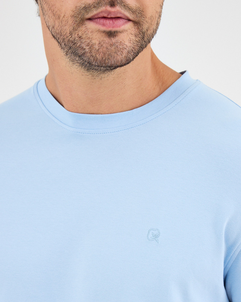 Unisex T-shirt with tone-on-tone embroidered logo | “I Wasn't Here” Collection