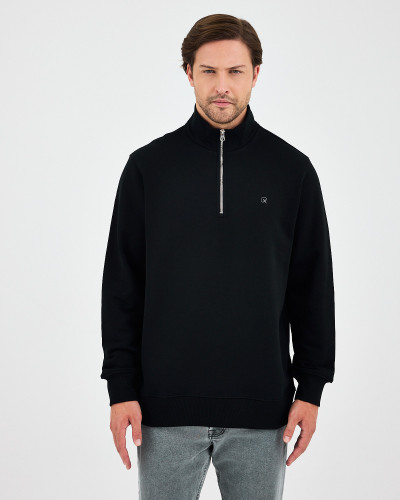 Regular-fit sweatshirt with matching embroidered logo | "I Wasn't Here" Collection