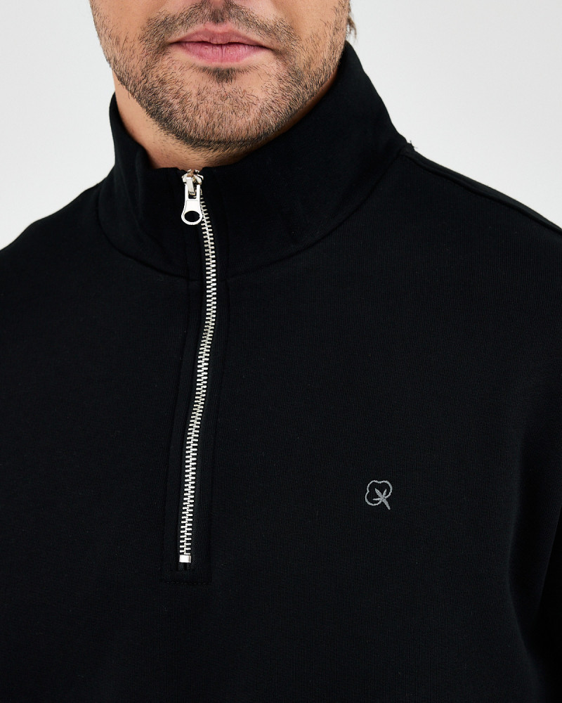 Regular-fit sweatshirt with matching embroidered logo | "I Wasn't Here" Collection