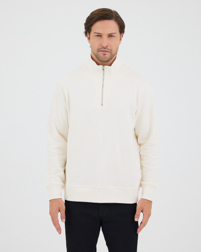Sudadera Regular con logo bordado al tono | Colección " I Wasn't here"