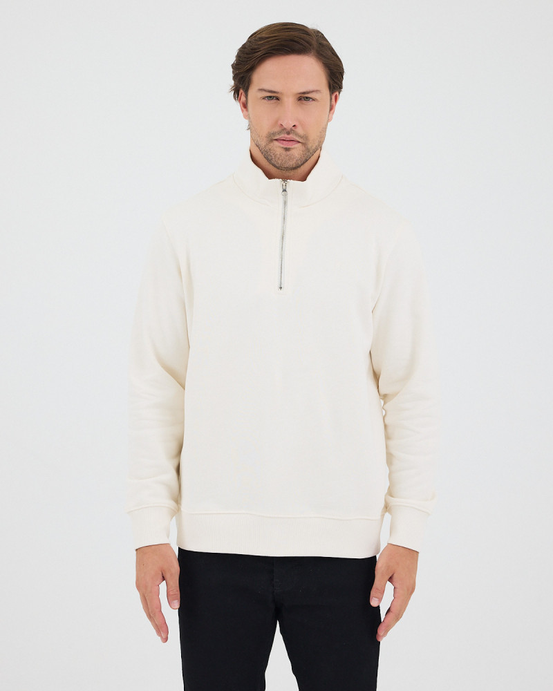 Regular-fit sweatshirt with matching embroidered logo | "I Wasn't Here" Collection