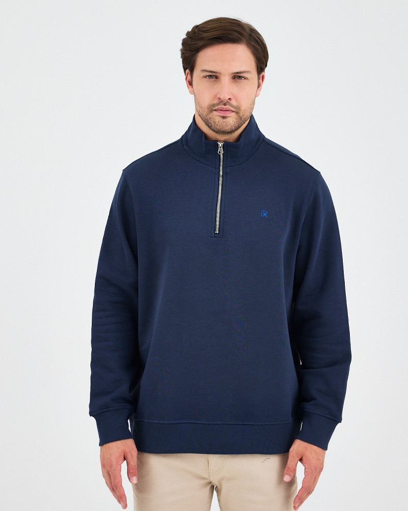 Regular-fit sweatshirt with matching embroidered logo | "I Wasn't Here" Collection