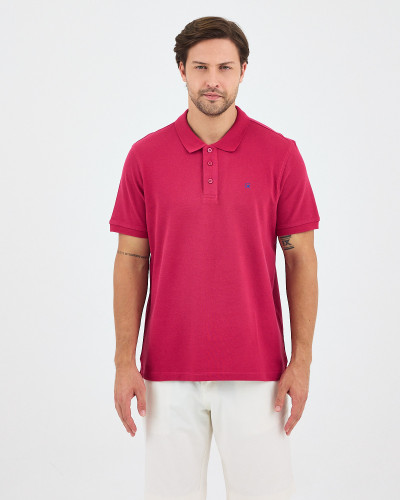 Unisex polo shirt with contrasting embroidered logo | "HERE I AM" collection