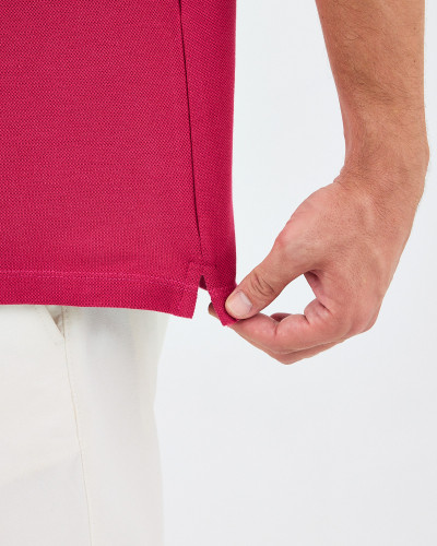Unisex polo shirt with contrasting embroidered logo | "HERE I AM" collection