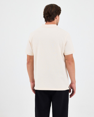 Unisex polo shirt with contrasting embroidered logo | "HERE I AM" collection