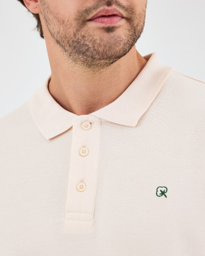 Polo Unisex con logo bordado contraste | Colección "HERE I AM"