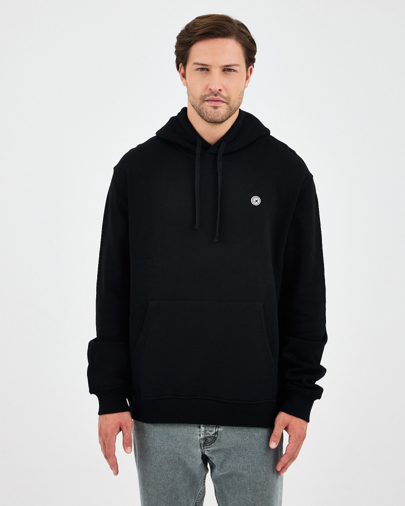 Unisex sweatshirt with embroidered logo patch | "I AM A PATCH" collection